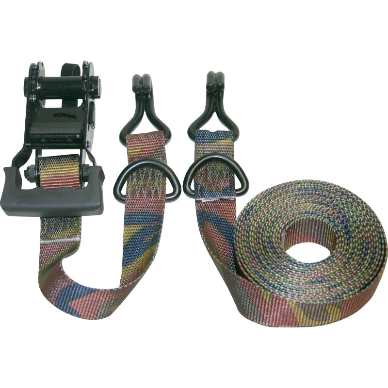 Keeper® 03548 Ratchet Tie-Down Pro Grade W/ J-Hooks, Camo, 16' x 1-1/4", 2-pack
