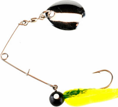 Johnson BSVP1/4-FC Beetle Spin Nickel Blade 1/4 Oz, 2", Fluorescent Chartreuse