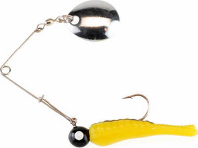 Berkley® Johnson Beetle Spin, 1/8 Oz, Yellow with Black Stripe