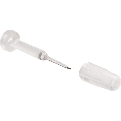 Slide-Co 183664 Window Grid Retainer Pin, 1-1/16", Clear, 6-Pack