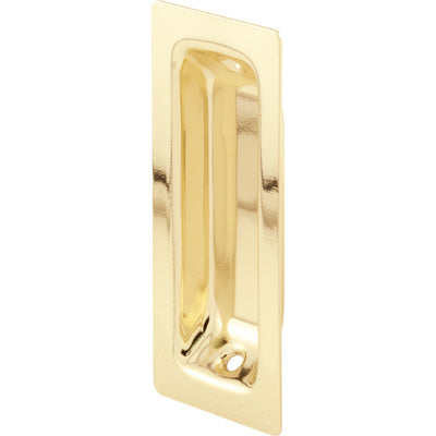 Slide-Co 162457 Pocket Door Pull Handle, Brass Plated Steel