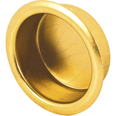 Slide-Co 161910 Universal Bi-Pass Door Finger Pull, Brass Finish, 4-Count