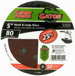 Ali Industries 4344 Gator Hook & Loop Sanding Disc, 5"