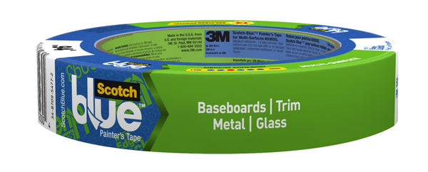 ScotchBlue 2093EL-24N Trim + Baseboards Painter’s Tape w/Edge-Lock, 0.94"x60 Yd