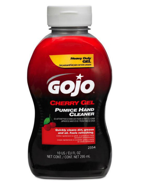 Gojo 2354-08 Cherry Gel Pumice Hand Cleaner, 10 Oz