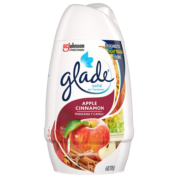 Glade 71697 Solid Air Freshener, Apple Cinnamon, 6 Oz