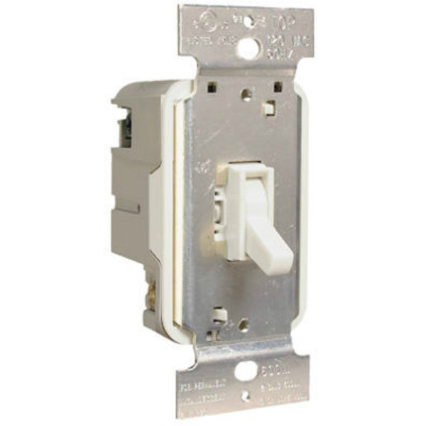 Pass & Seymour T600WV TradeMaster Toggle Dimmer, 600W, White
