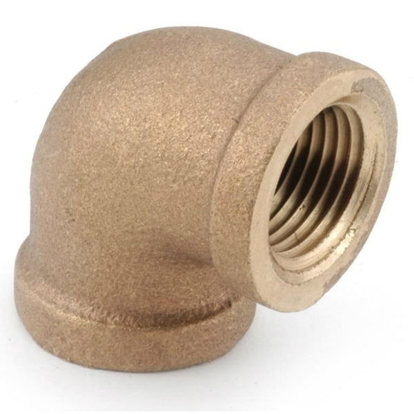 Anderson Metals 738100-16 Lead Free 90 Degree Cast Elbow, Rough Brass, 1"