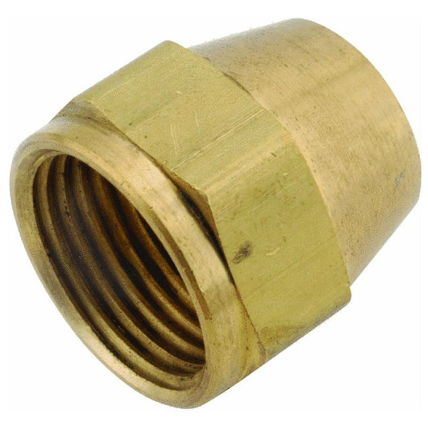 Anderson Metals 754014-08 Lead Free Economy Short Flare Nut, Brass, 1/2"