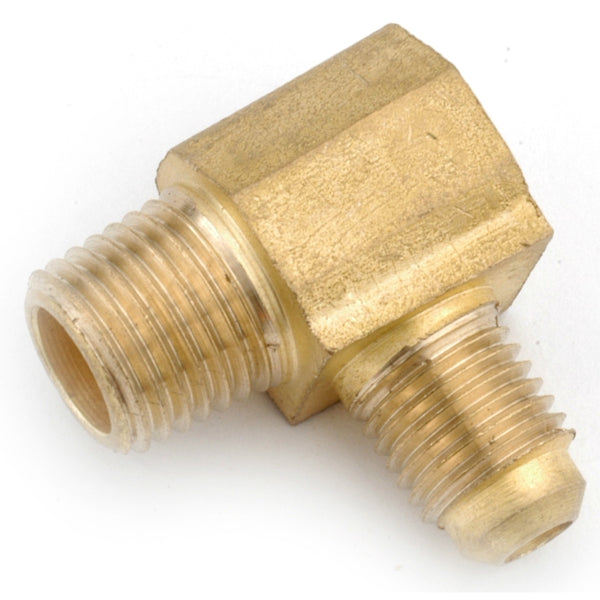 Anderson Metals 754049-1008 Lead Free Elbow, Brass, 5/8" Flare x 1/2" MPT