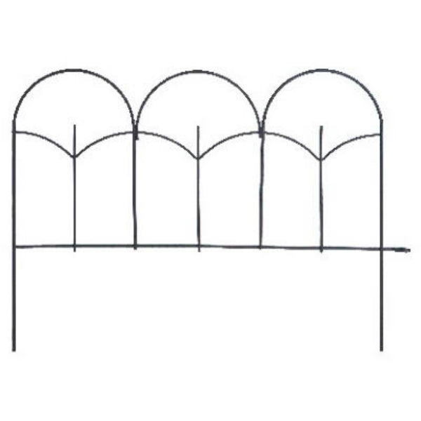 Panacea™ 89393 Lightweight Triple Stalk Garden Edge, Black, 14" x 18"