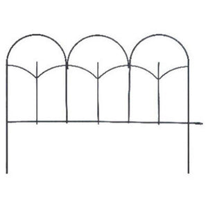 Panacea™ 89393 Lightweight Triple Stalk Garden Edge, Black, 14" x 18"