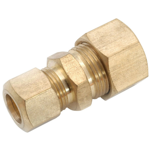 Anderson Metals 750082-1006 Lead Free Reducing Union, Brass, 3/8" x 5/8"