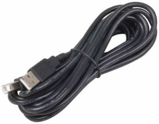 RCA TPH521 USB A to B Computer Cable, Black, 12'