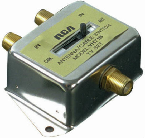 RCA VH71N Two-Way A to B Coaxial Cable Switch, 75 Ohm