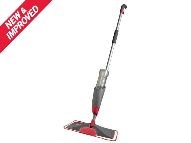 Rubbermaid® 2856049 Reveal Microfiber Spray Mop, Red/Gray