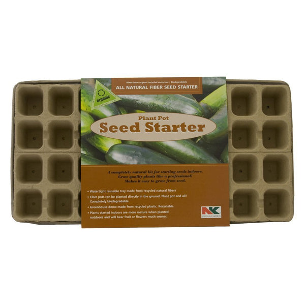 NK® FT36HFB All Natural Fiber Plant Seed Starter Tray, 36-Cells