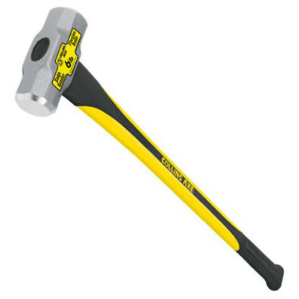 Collins MD-6FD-C Sledge Hammer with 34" Fiberglass Handle, 6 Lb Head