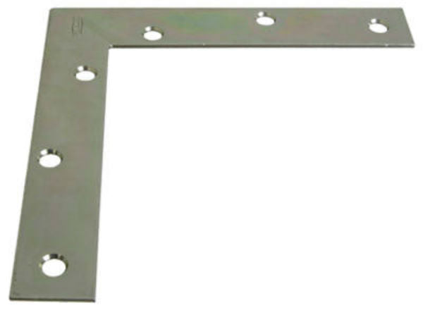 National Hardware® N204-990 Flat Corner Brace, Zinc, 6" x 1"