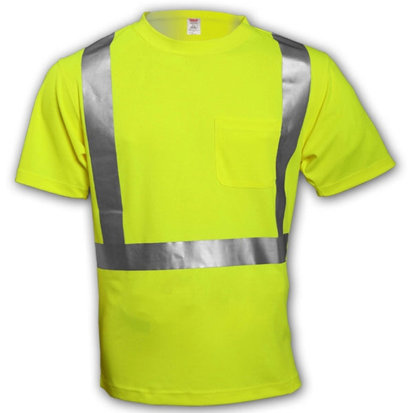Tingley S75022-XL High-Visibility Short Sleeve T‐Shirt, X-Large, Yellow/Green