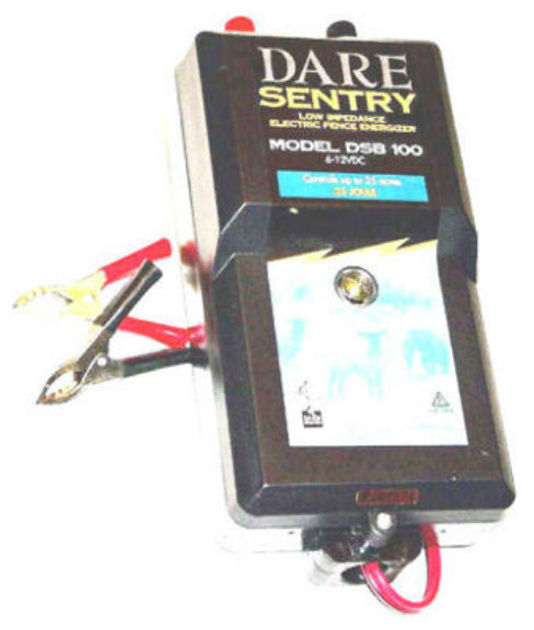 Dare DSB-100 Sentry Series Electric Fence Energizer, 0.25 Joule Output