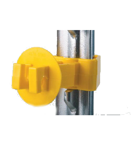 Dare SNUG-XLSTP-25 Extra Long T-Post Insulator, Yellow, 25-Piece