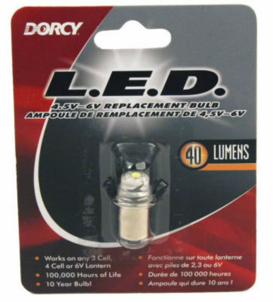 Dorcy® 41-1644 LED Replacement Flashlight Bulb, 4.5V - 6V, 40-Lumen