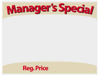Horizontal Sign Stock 8.5" x 11" Pk/50