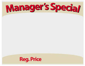 Horizontal Sign Stock 8.5" x 11" Pk/50