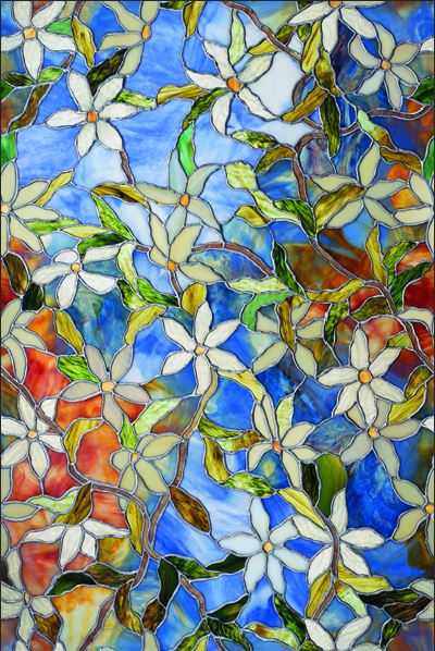 Artscape® 02-3007 Clematis Design Window Film, 24" x 36"