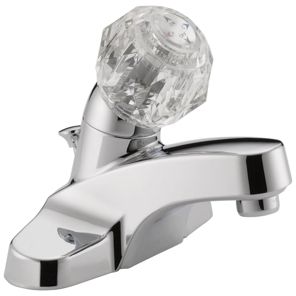 Peerless P188621LF Single Clear Handle Lavatory Faucet, Chrome, 1.20 GPM
