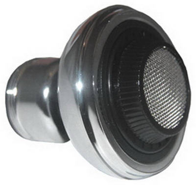 Lasco Plastic Swivel Spray Aerator Dual Thread, Black & Chrome