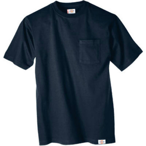 Dickies 1144624DN2XL Men's Short Sleeve Pocket T-Shirts, 2XL, Dark Navy, 2-Pack