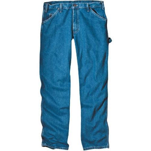 Dickies 1993SNB4230 Relaxed Fit Carpenter Jeans, 42" x 30", SW Indigo Blue