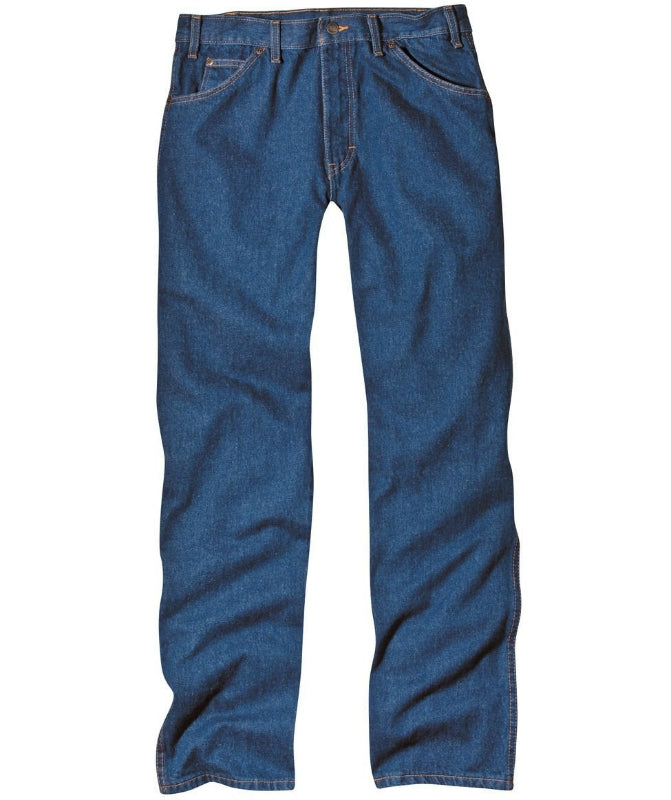 Dickies 9393RNB3434 Men's Regular Fit 5-Pocket Jeans, 34" x 34", Indigo Blue
