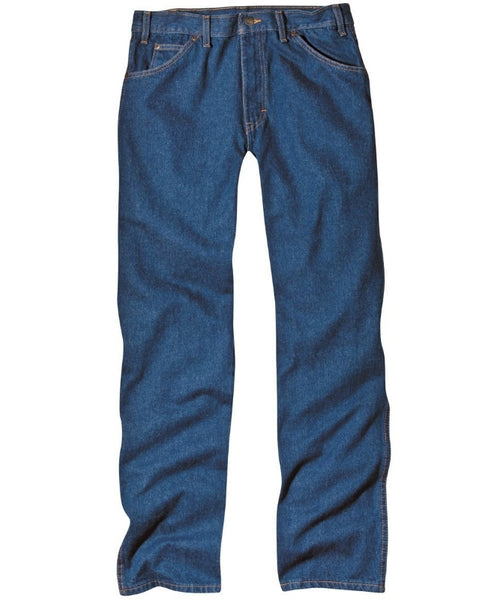 Dickies 9393RNB3832 Men's Regular Fit 5-Pocket Jeans, 38" x 32", Indigo Blue