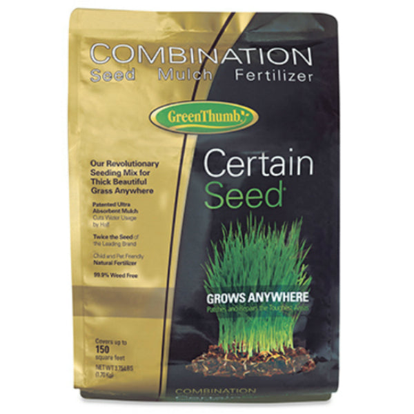 Green Thumb 11111 Combination Certain Seed Fertilizer & Mulch, 3.75 Lbs