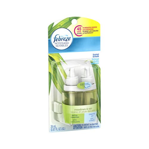 Febreze 45541 Noticeables Dual Scented Refill, Meadows & Rain, 0.879 Oz
