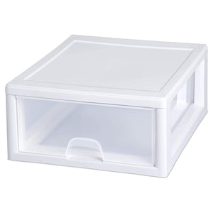 Sterilite 23018006 Stackable Drawer, Plastic, 16 Quart