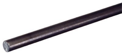 SteelWorks 11603 Weldable Round Steel Rod, 1/2" x 36", Plain Finish
