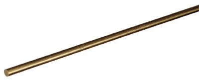 SteelWorks 11519 Round Rod, 1/4" x 36", Brass Finish
