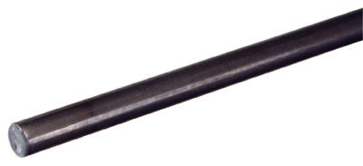 SteelWorks 11593 Round Steel Rod, 1/4" x 36", Plain Finish