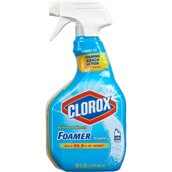 Clorox® 30614 Disinfecting Bathroom Bleach Foamer, Original Scent, 30 Oz