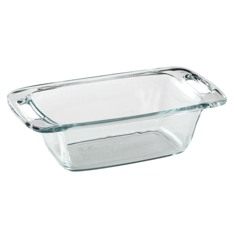 Pyrex 1085799 Easy Grab Glass Loaf Dish, 1.5 Qt