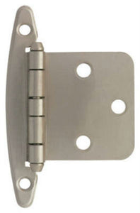 Liberty H01010L-SN-U Overlay Hinge without Spring, Satin Nickel, 2 Pack