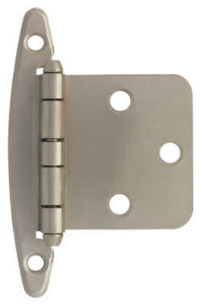 Liberty H01010L-SN-U Overlay Hinge without Spring, Satin Nickel, 2 Pack