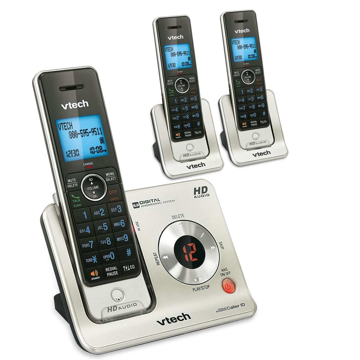 Vtech® LS6425-3 Three-Handset Cordless Phone Answering System with Caller ID