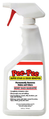 Four Paws 100523032 Pee-Pee Super Stain & Odor Remover, 24 Oz