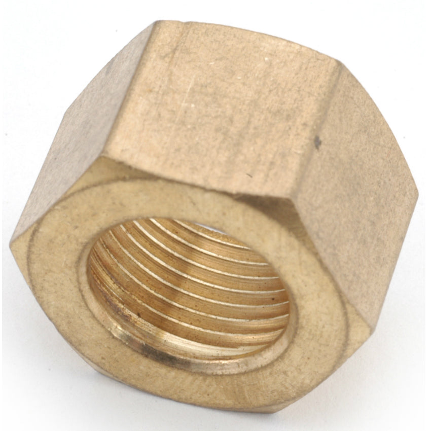 Anderson Metals 750061-14 Lead Free Compression Nut, Brass, 7/8"