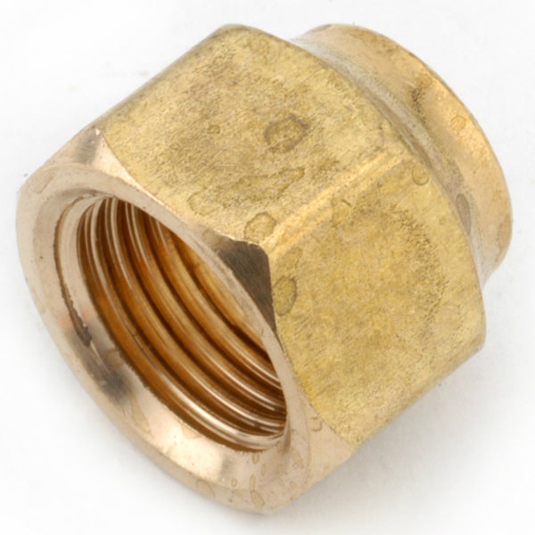 Anderson Metals 754018-08 Lead Free Short Forged Flare Nut, Brass, 1/2"